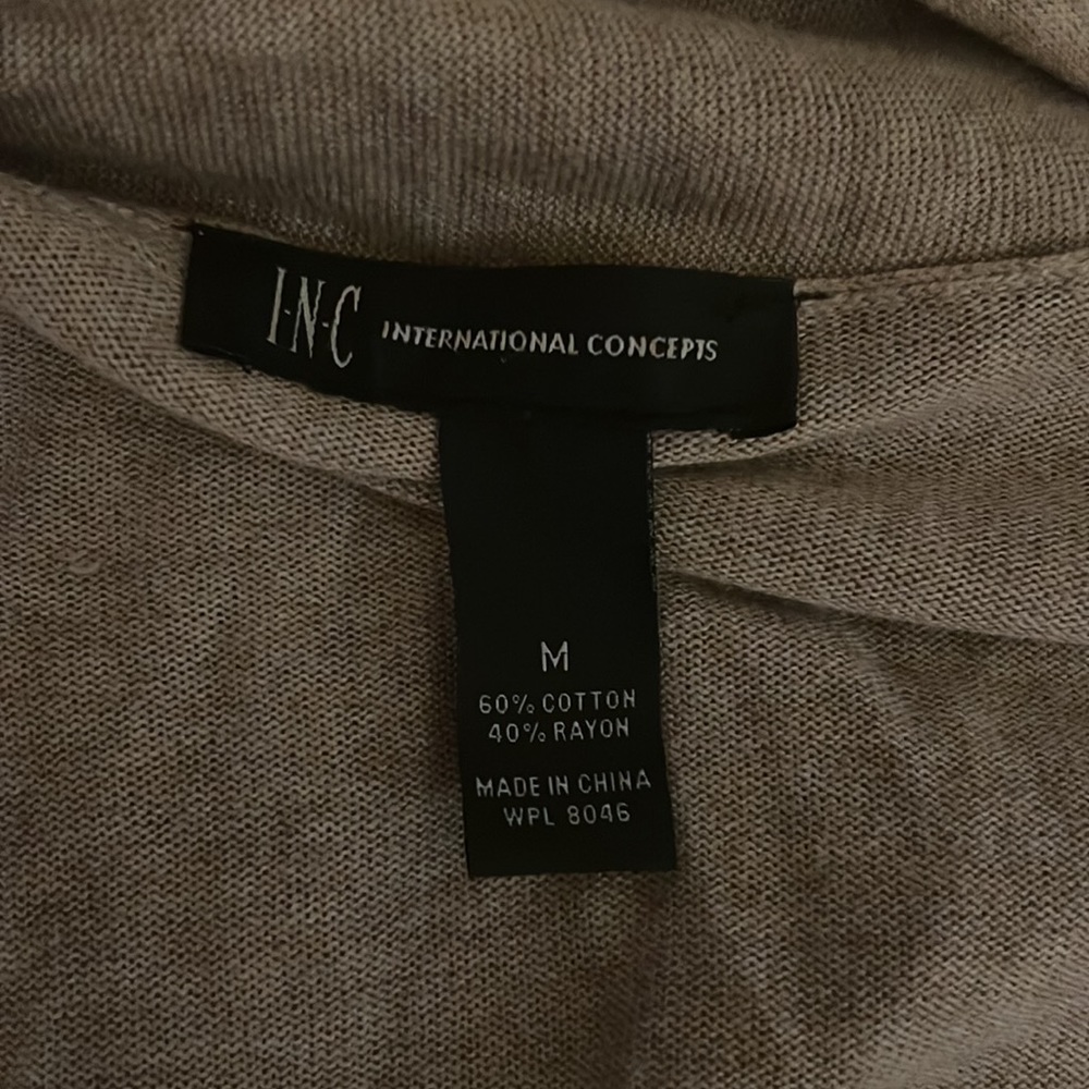 I-N-C Lightweight Sweater With Sequence Flowers. … - image 3